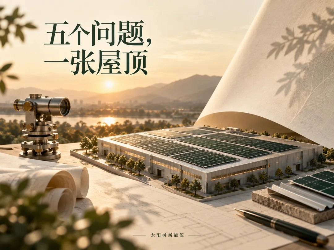 五个问题，一张屋顶，AI概念配图
