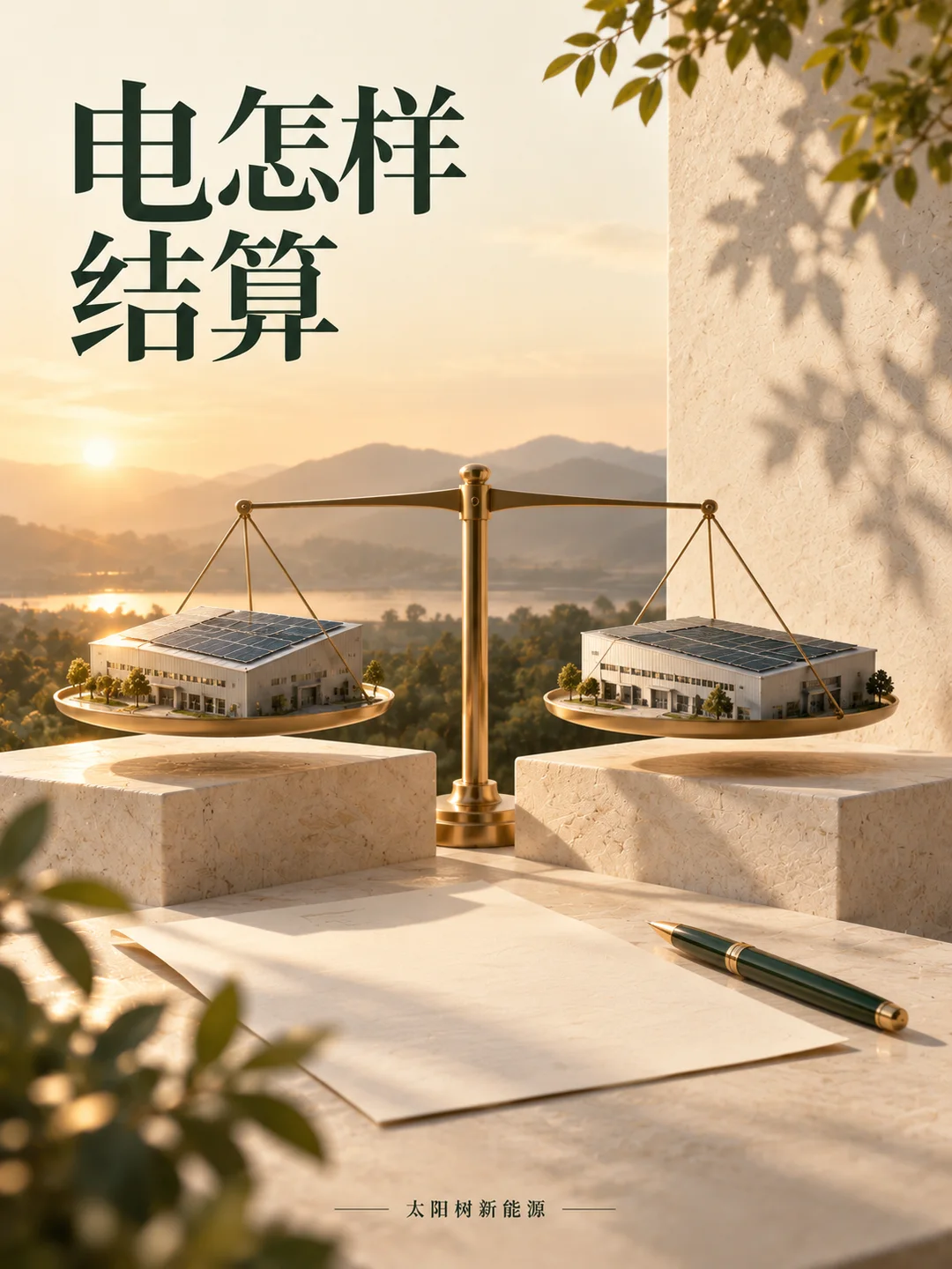 电怎样结算，AI概念配图
