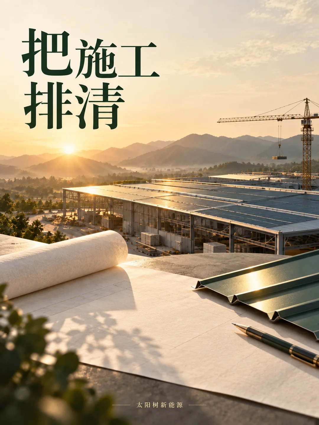 把施工排清，AI概念配图
