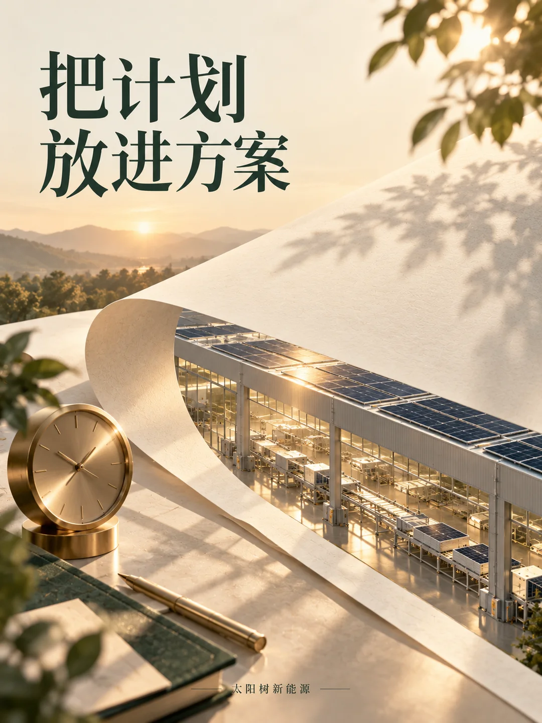 把计划放进方案，AI概念配图