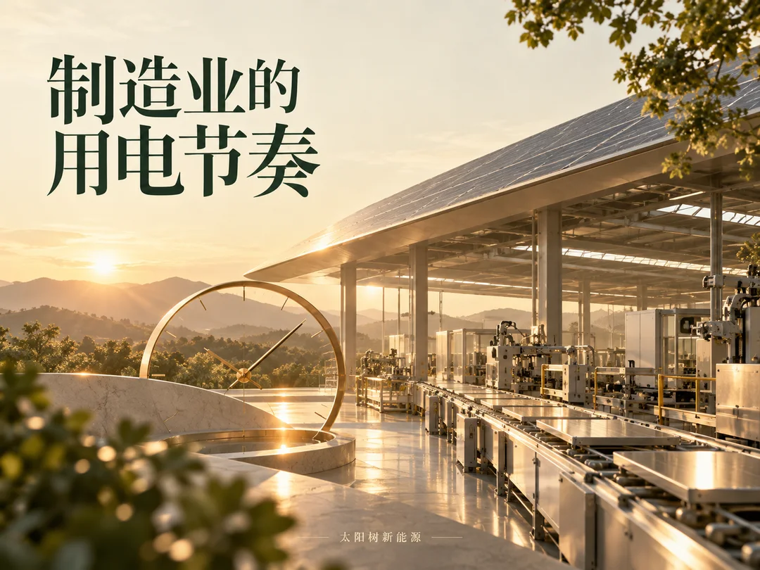 制造业的用电节奏，AI概念配图