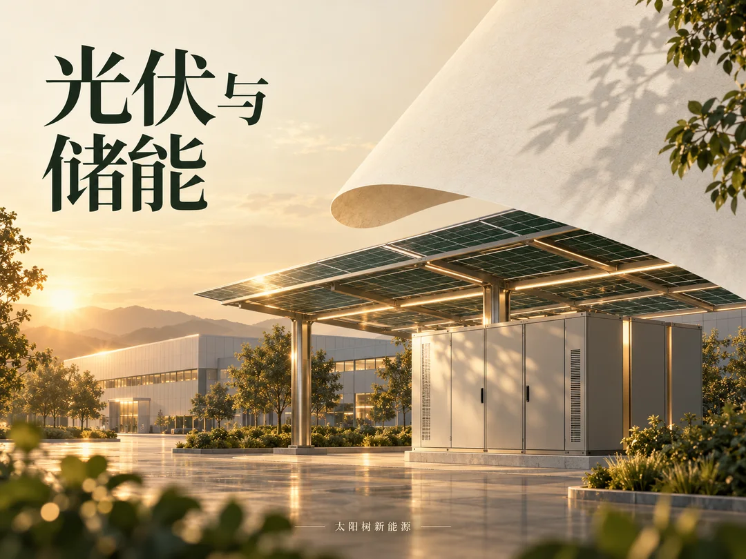 光伏与储能,AI概念配图