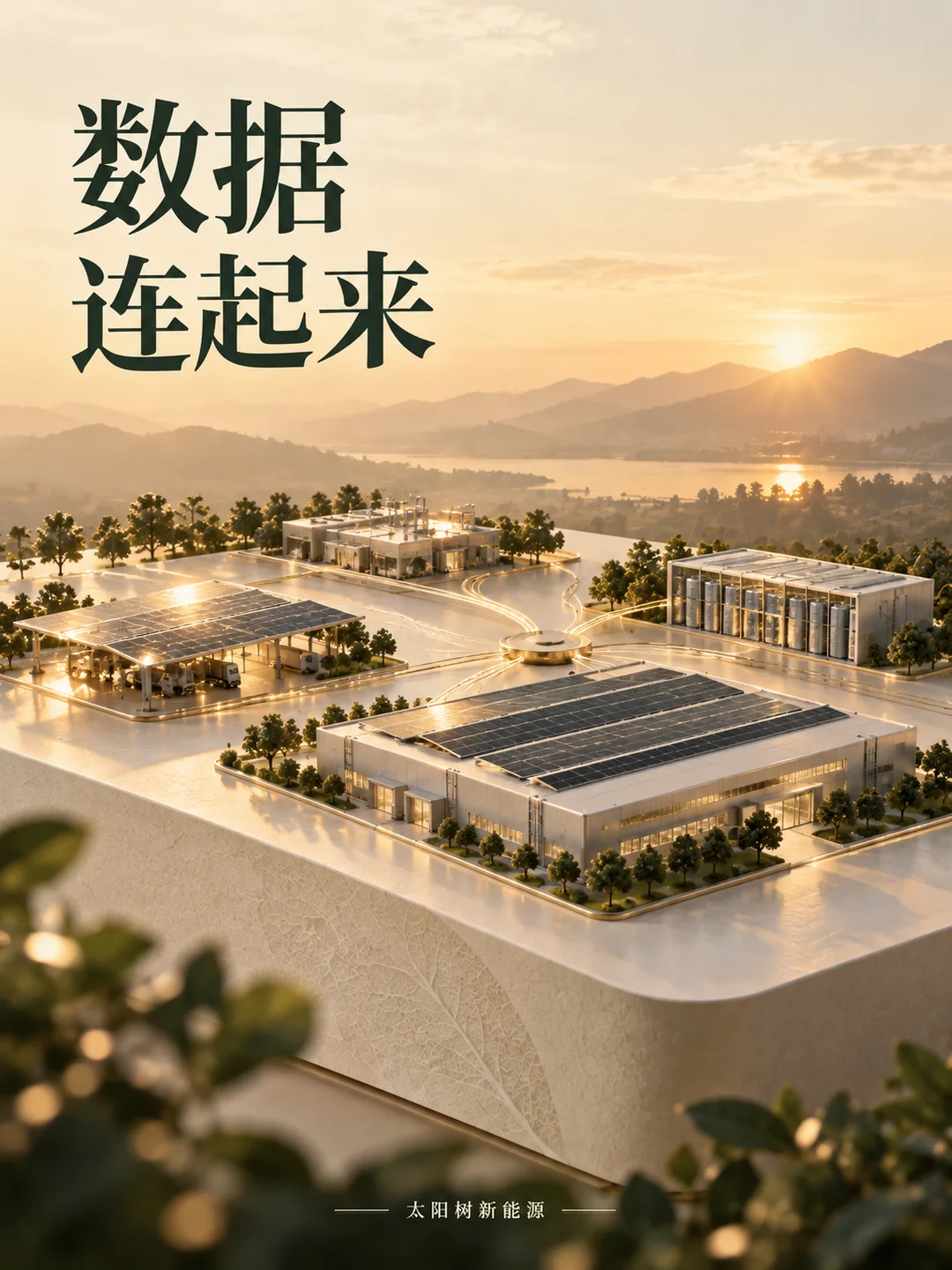 数据连起来，AI概念配图