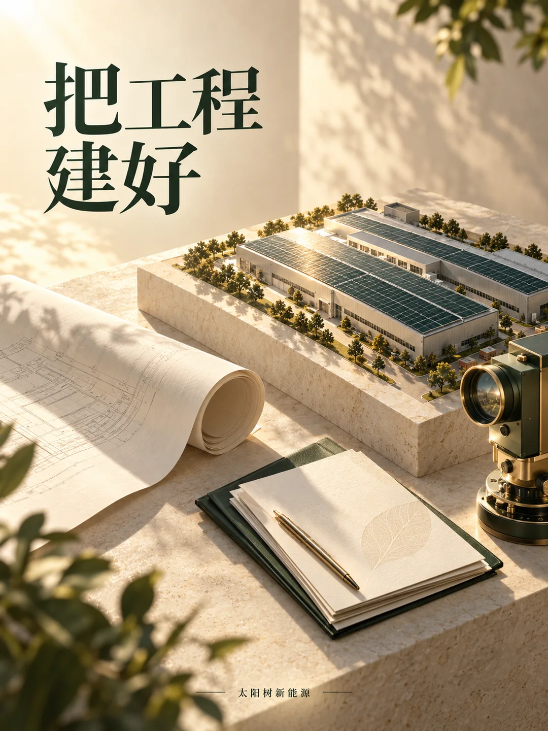 把工程建好,AI概念配图
