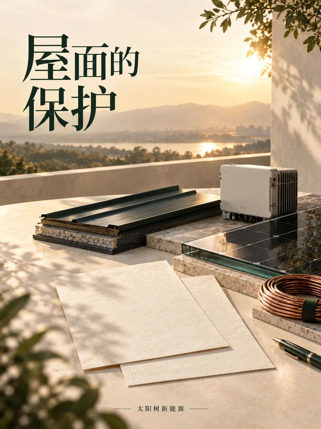 屋面的保护，AI概念配图