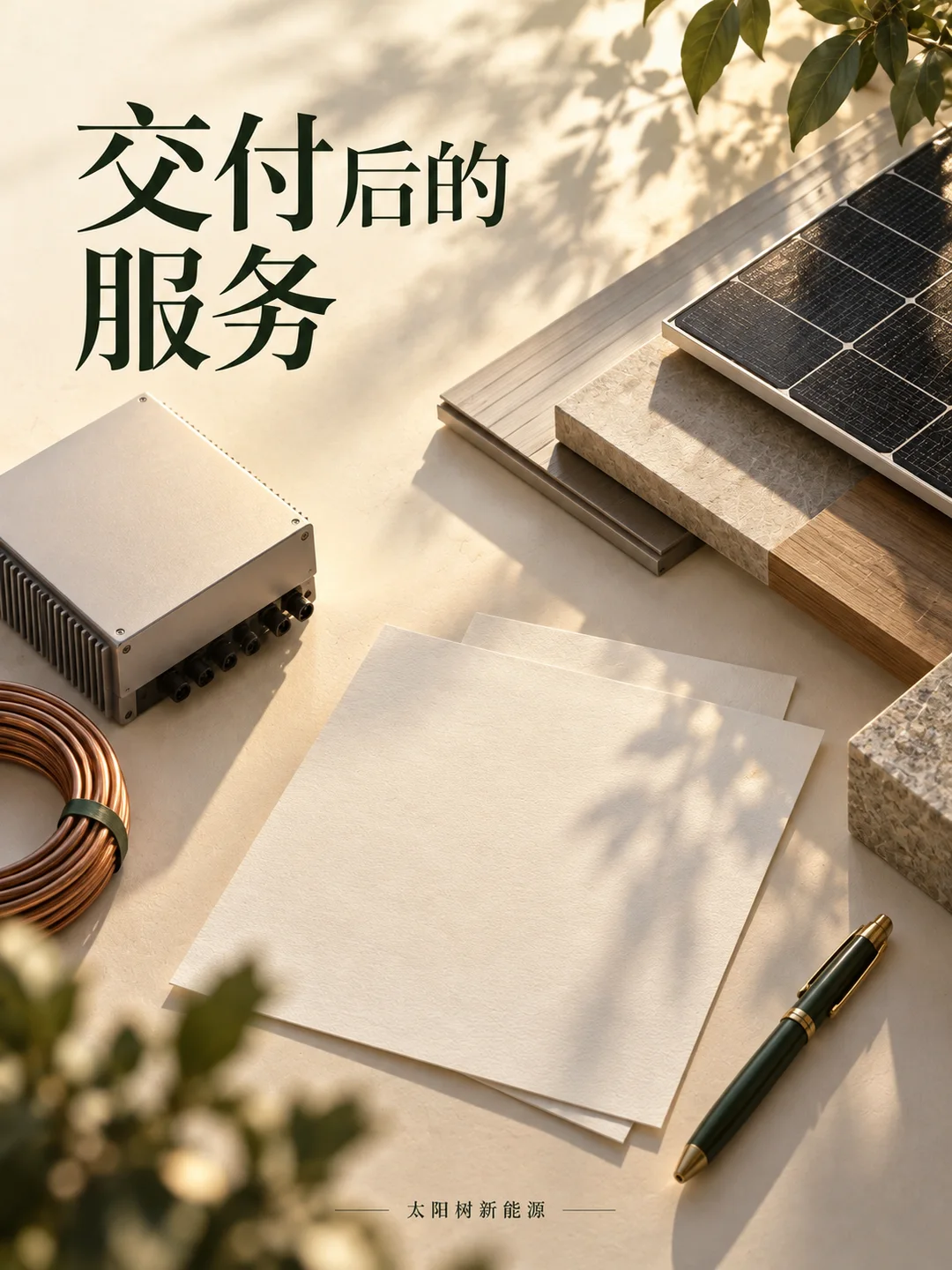 交付后的服务，AI概念配图