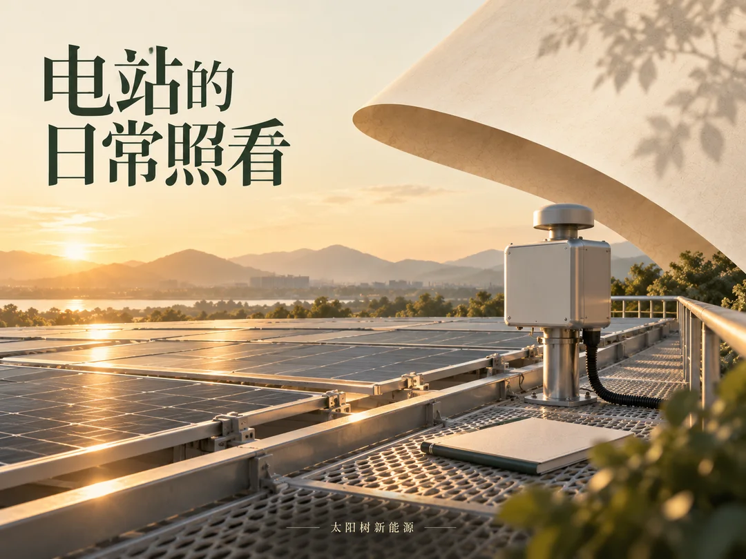 电站的日常照看,AI概念配图