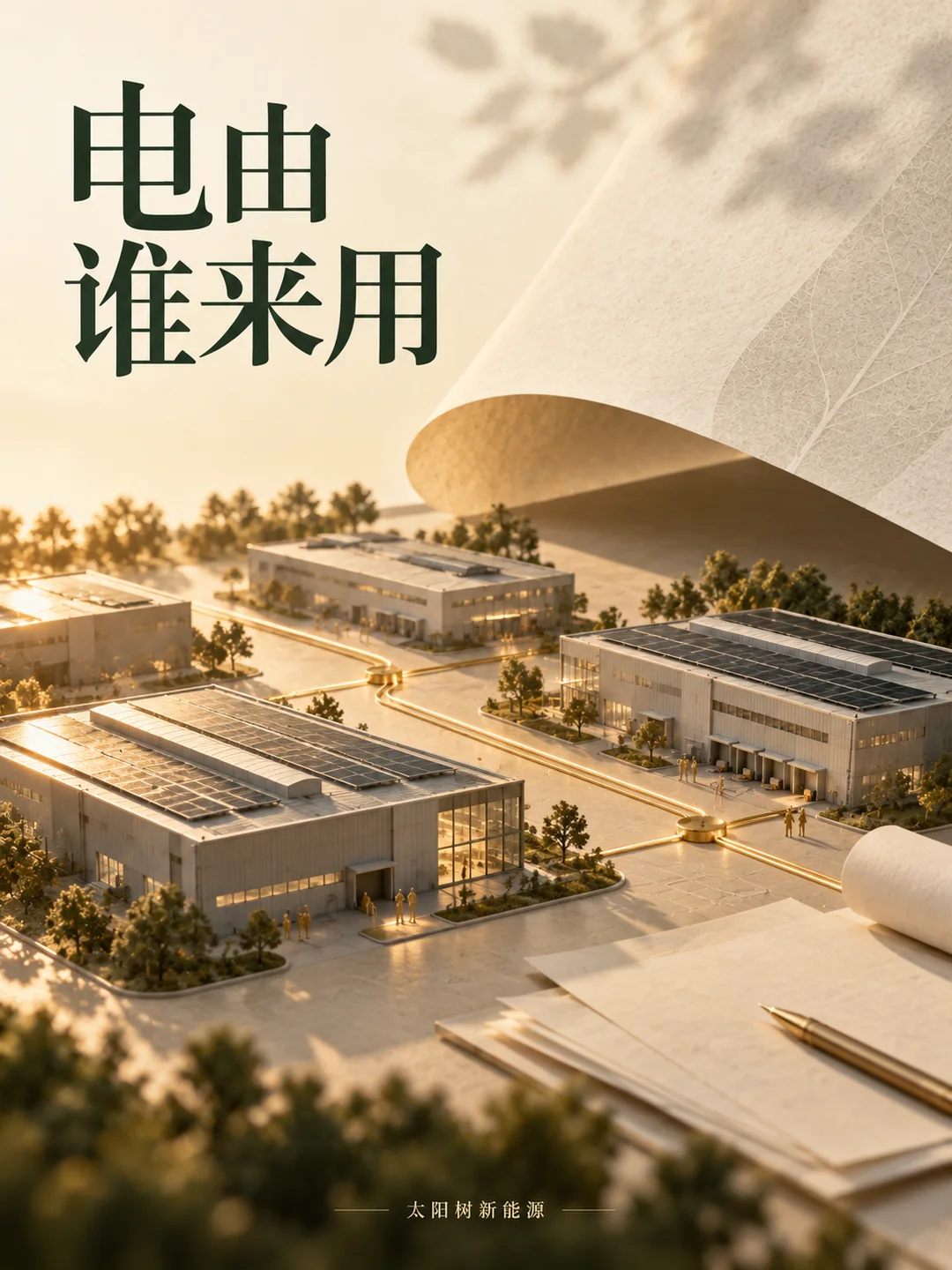 电由谁来用,AI概念配图