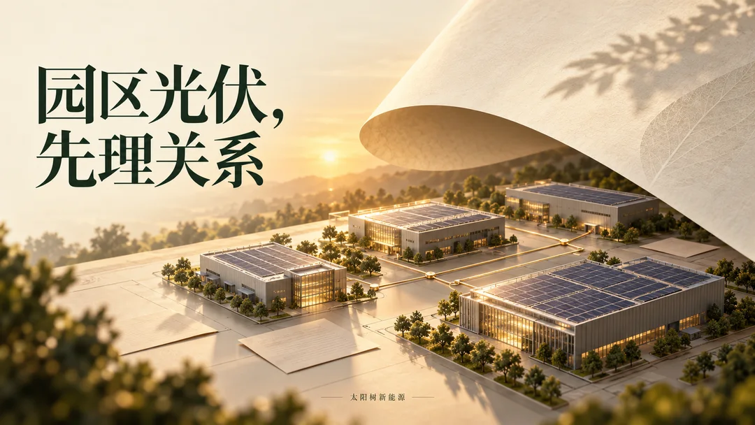 园区光伏,先理关系,AI概念配图