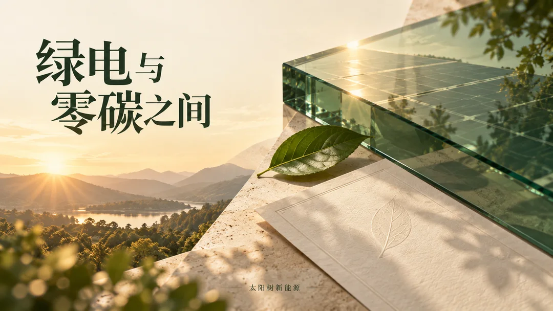 绿电与零碳之间,AI概念配图
