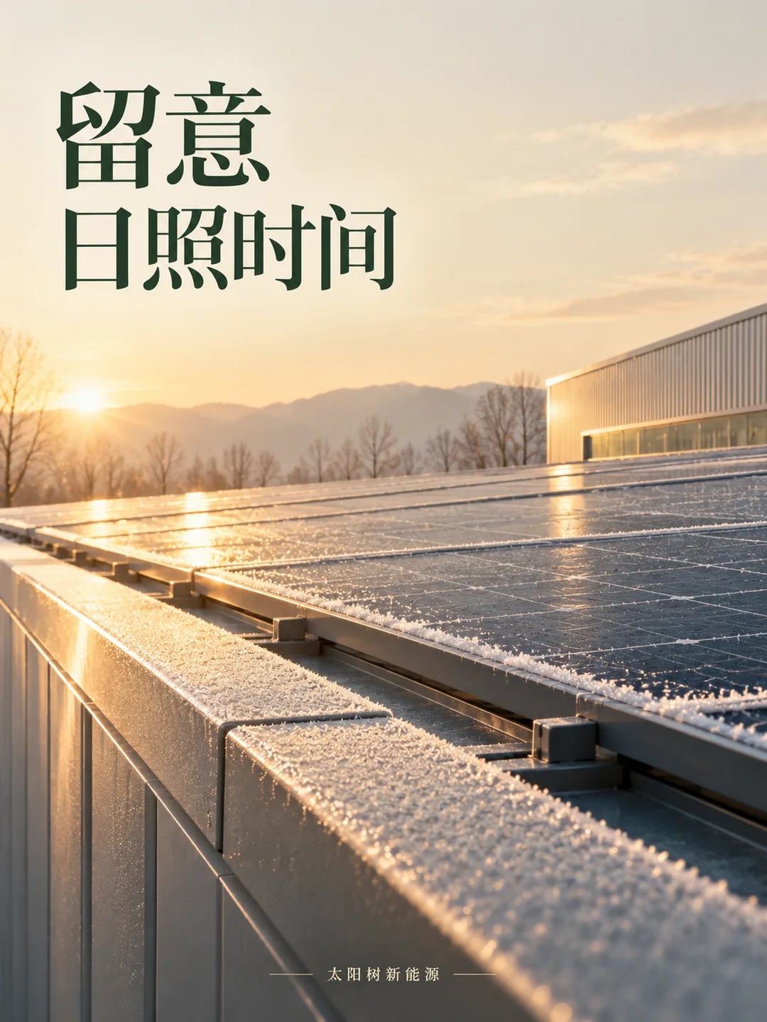 留意日照时间，AI概念配图