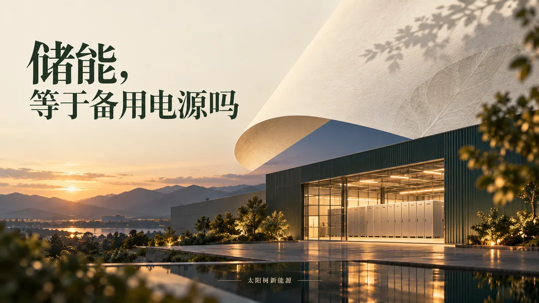 储能,等于备用电源吗,AI概念配图