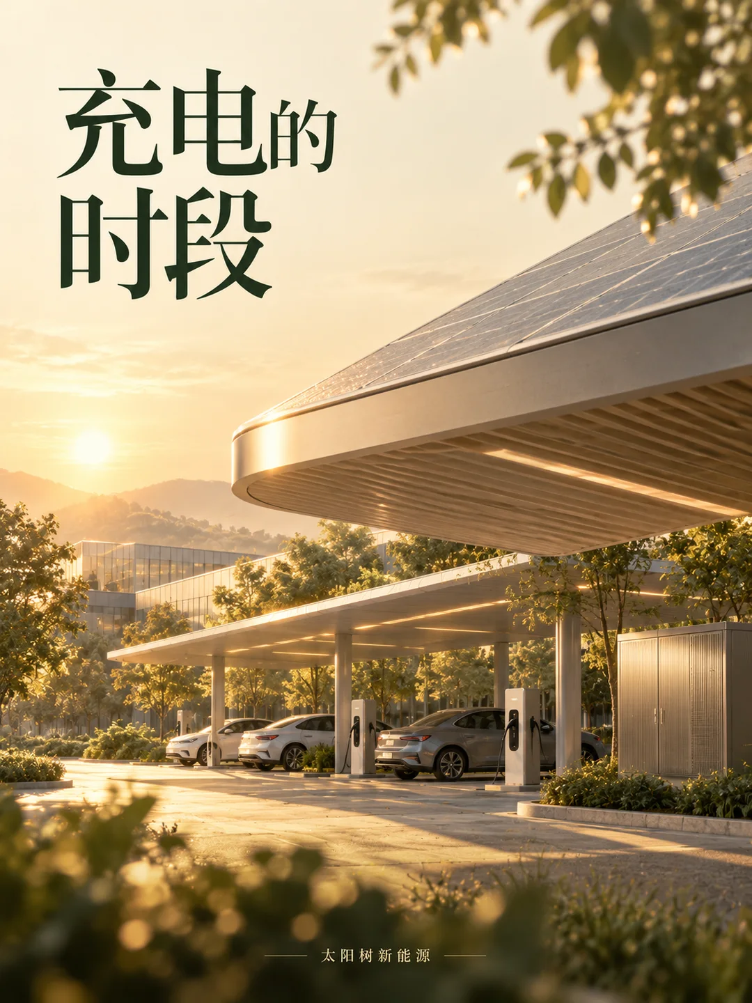 充电的时段,AI概念配图
