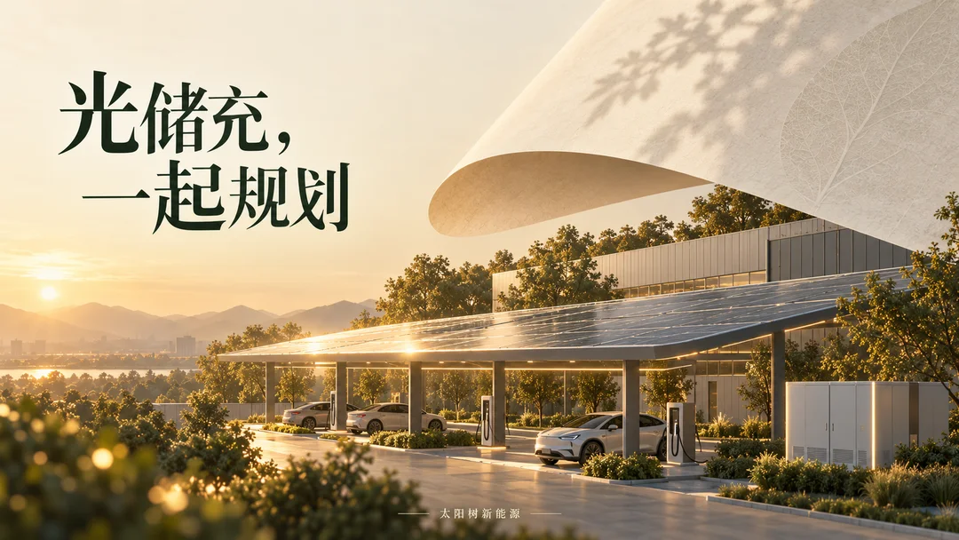 光储充,一起规划,AI概念配图