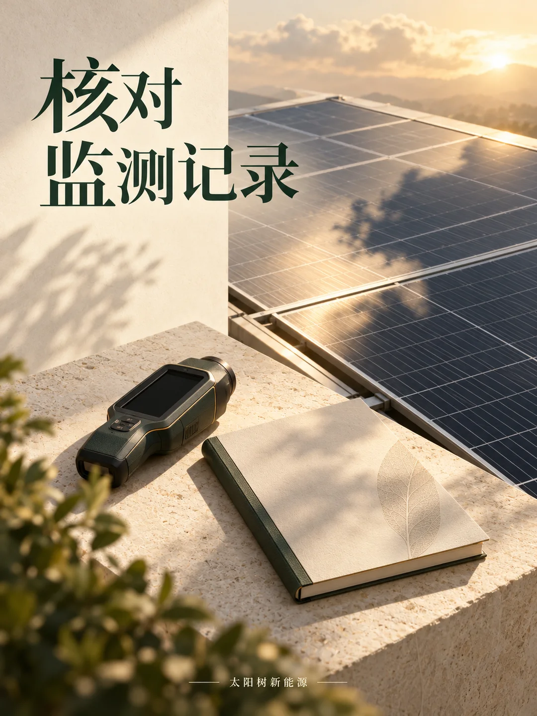 核对监测记录，AI概念配图